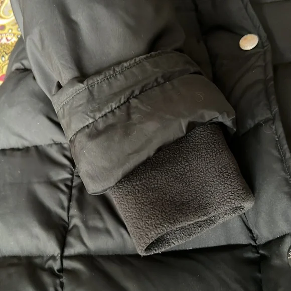 Lands’End Black Down Maxi Coat Sz XS - Picture 9 of 14